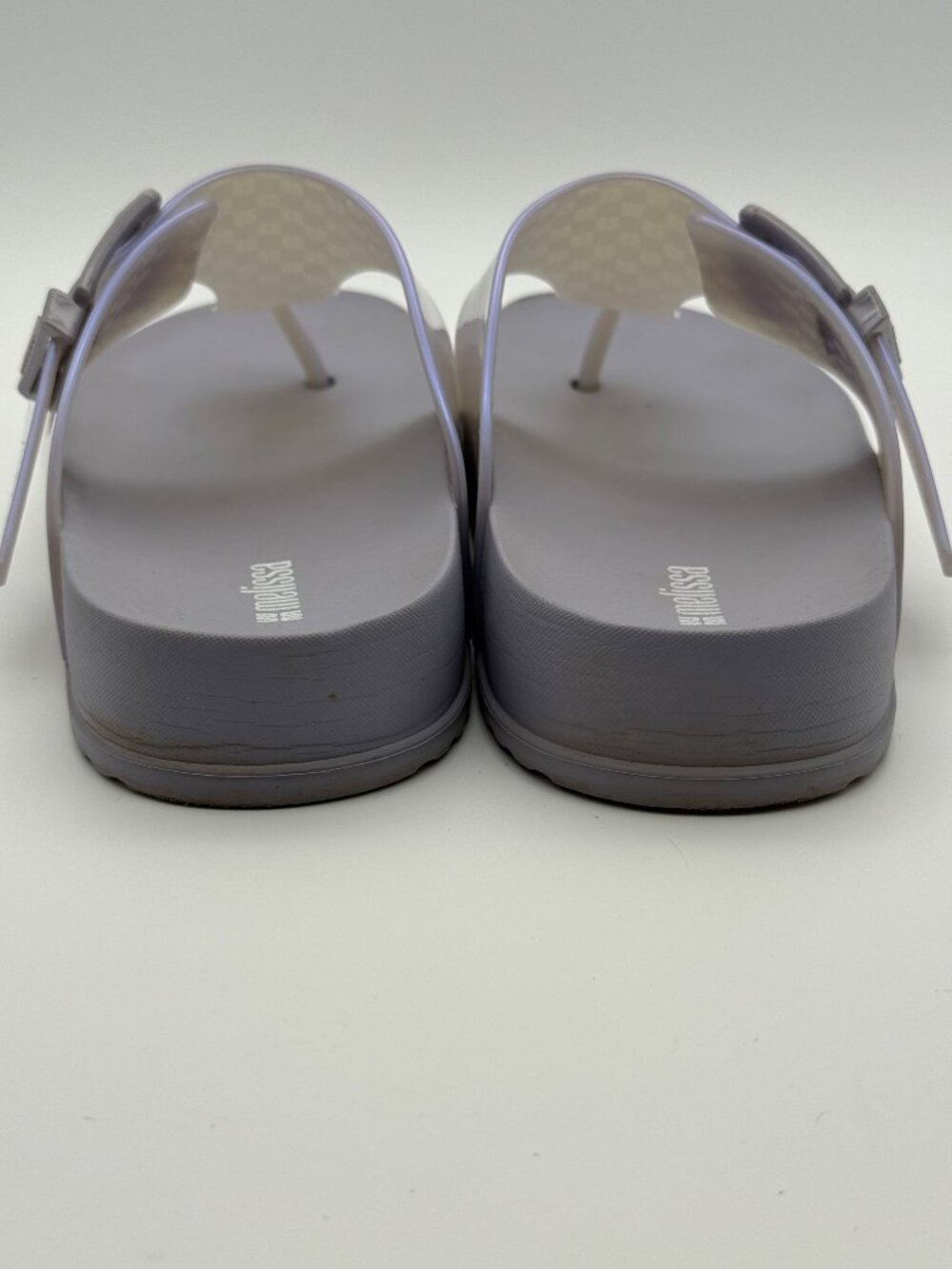 Melissa Cozy Thong Iridescent Jelly Sandals Gray Size 8 - Picture 10 of 13
